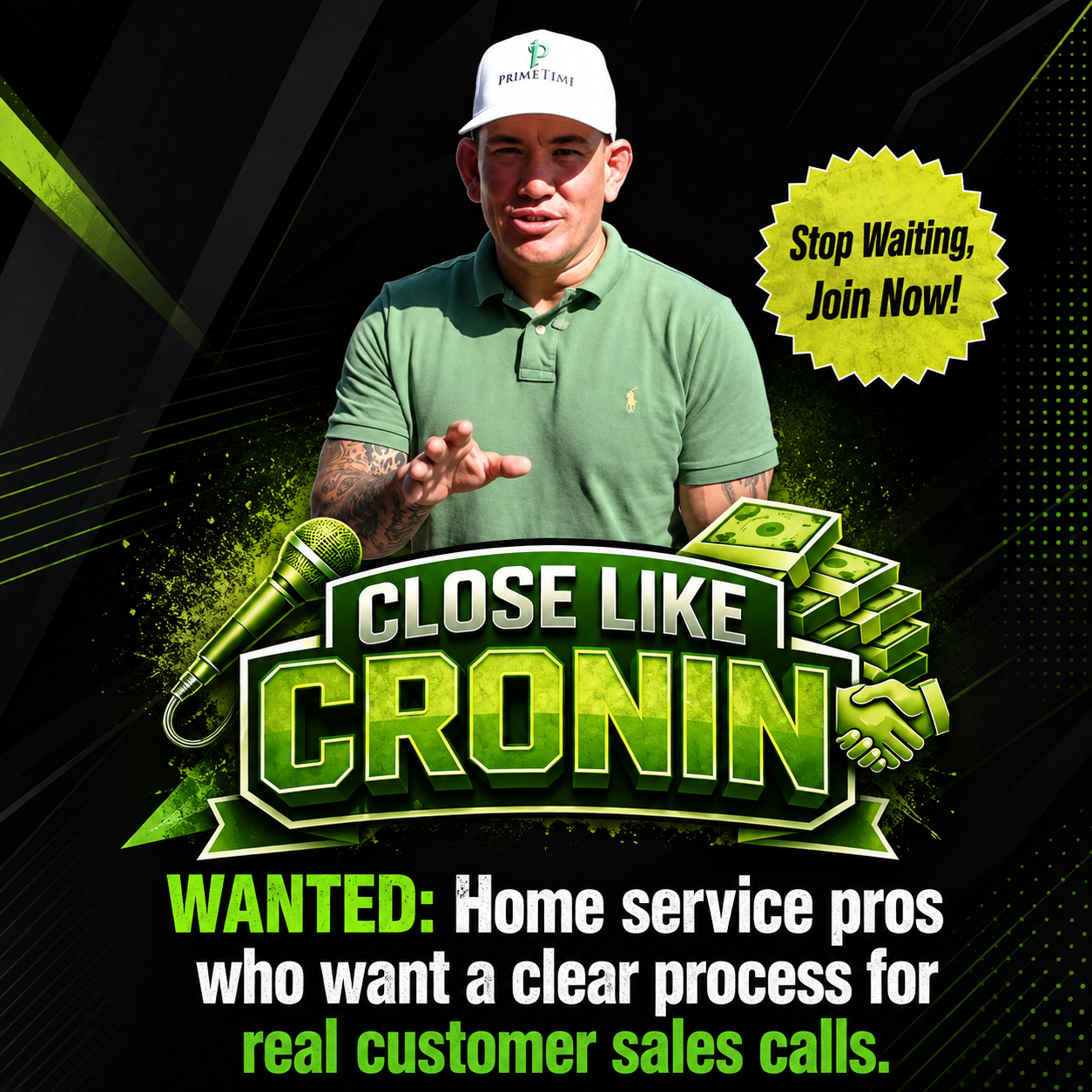 Skool Facebook ad: Stop Winging Sales Calls. Follow a Clear Process.
