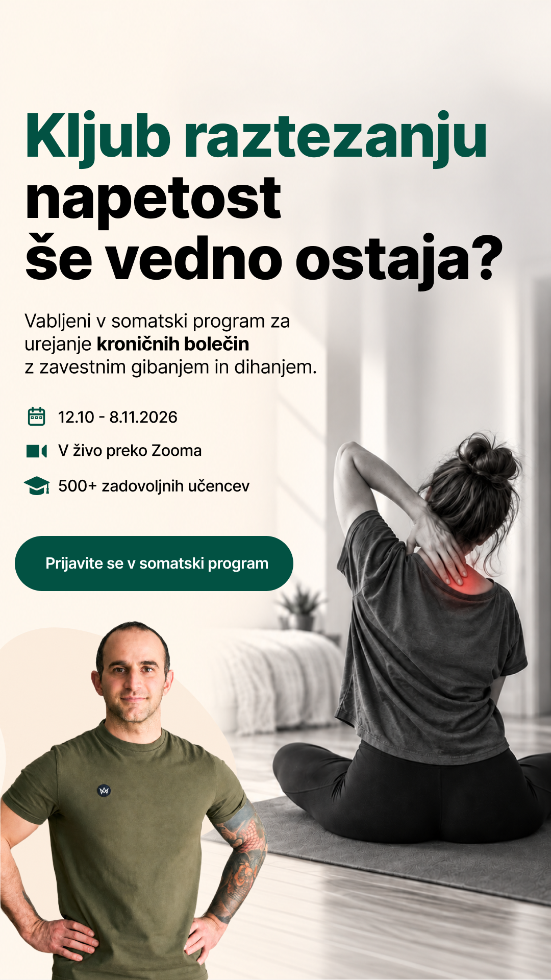Movement by Karim Facebook ad: Zakaj se bolečina vedno znova vrača?