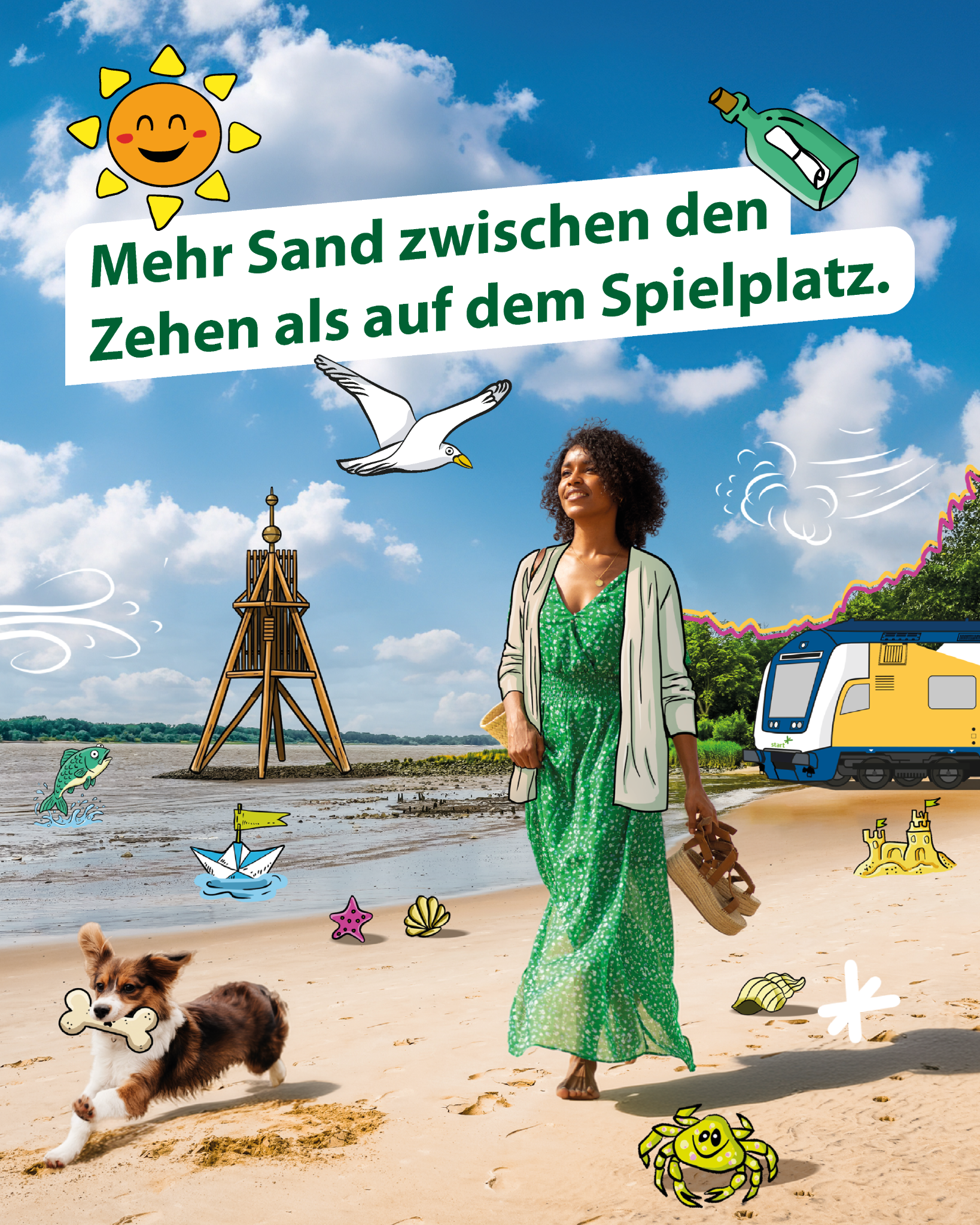 Regionalverkehre Start Deutschland GmbH Facebook ad: Mehr Elbe erleben in drei, zwei, eins, start!