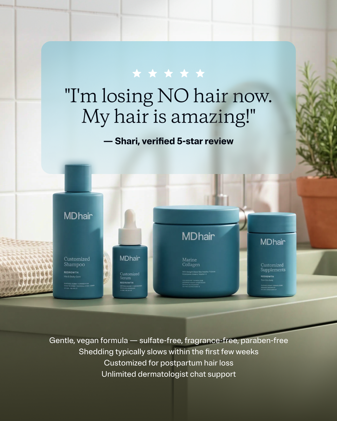 MDhair Facebook ad