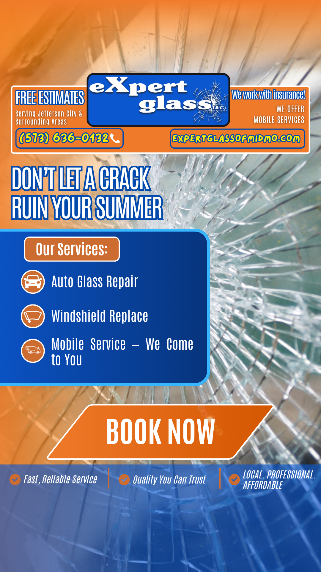 Expert Glass Facebook ad from May 6, 2026