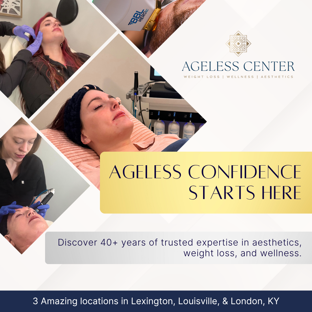 The Ageless Center - New Patient Specials  Facebook ad