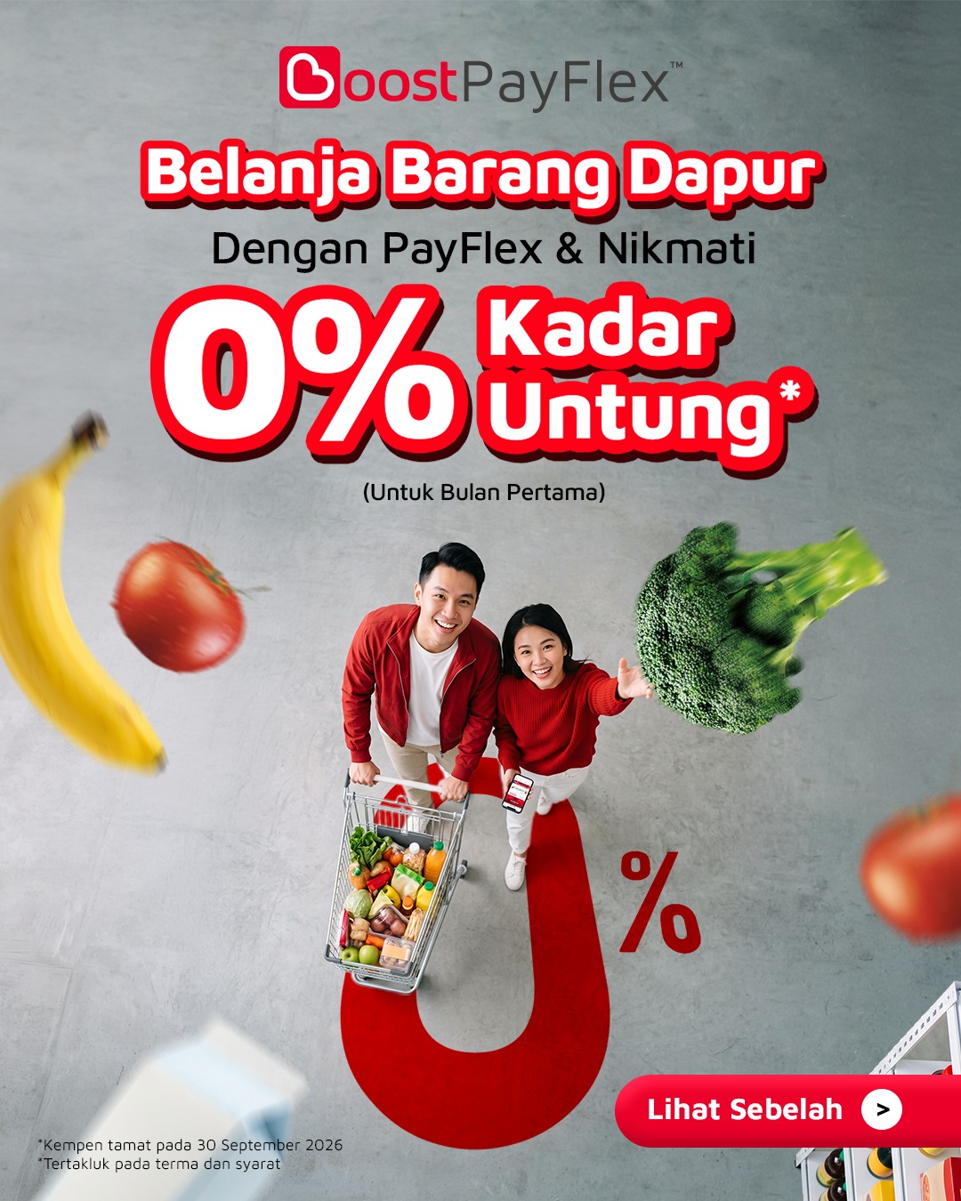 Boost Facebook ad: Jom penuhkan troli dengan bayaran fleksibel Boost PayFlex!