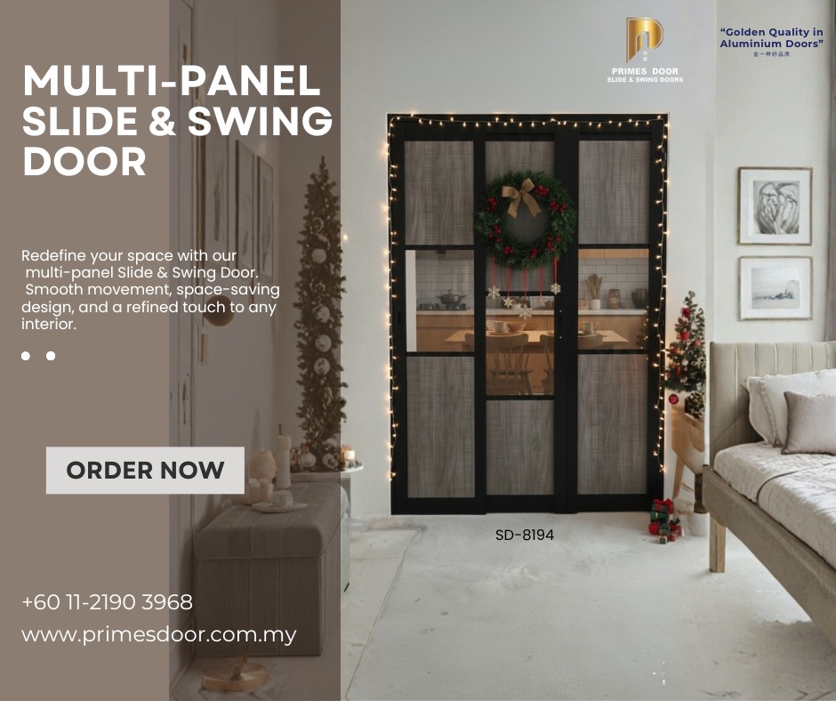 Primes Door Facebook ad: This Christmas, Upgrade Your Space with Style.
