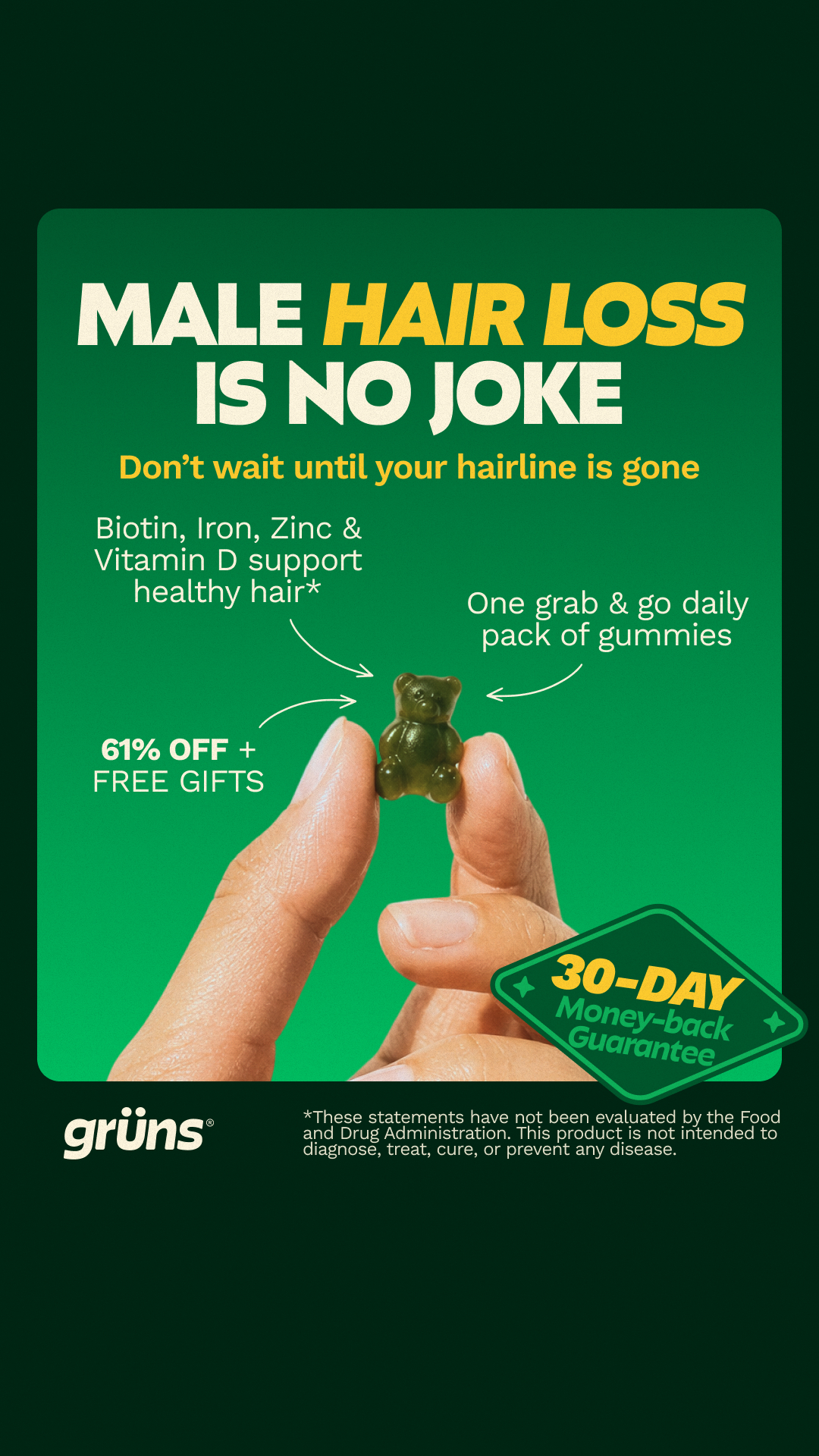 Grüns Facebook ad