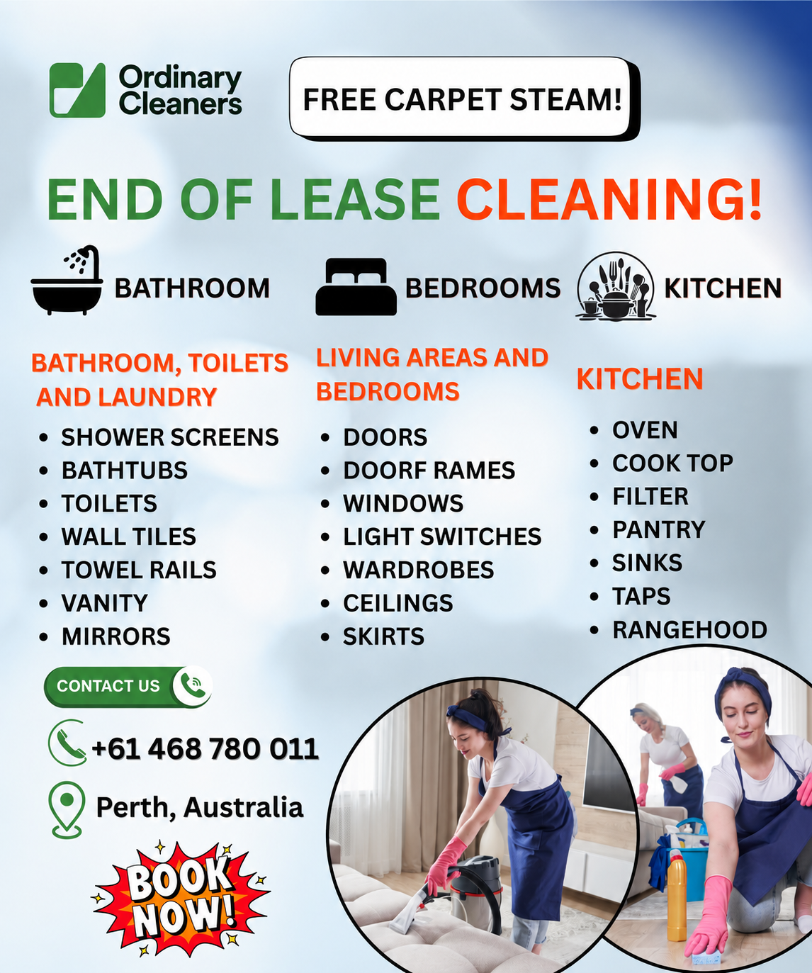 Ordinary Cleaners  Facebook ad