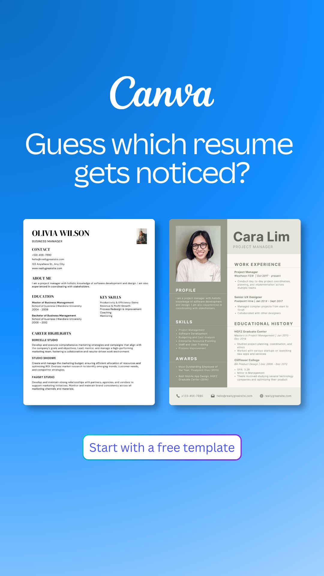 Canva Facebook ad