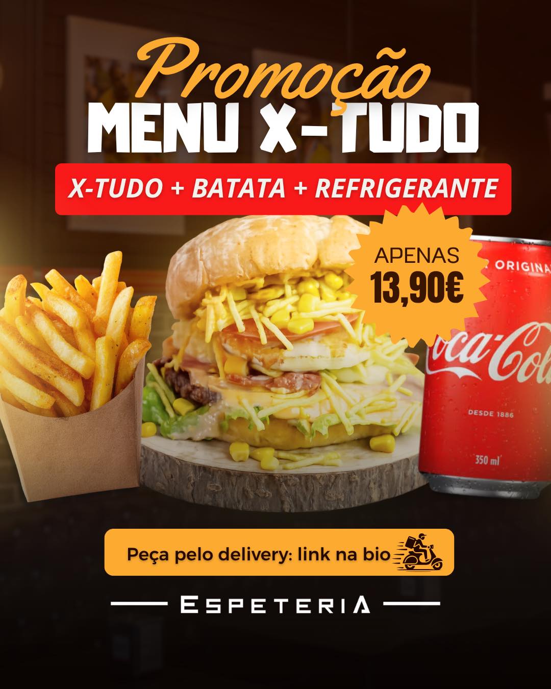 Espeteria Burger Facebook ad: ESPETERIA BURGER - SINTRA - Cardápio digital