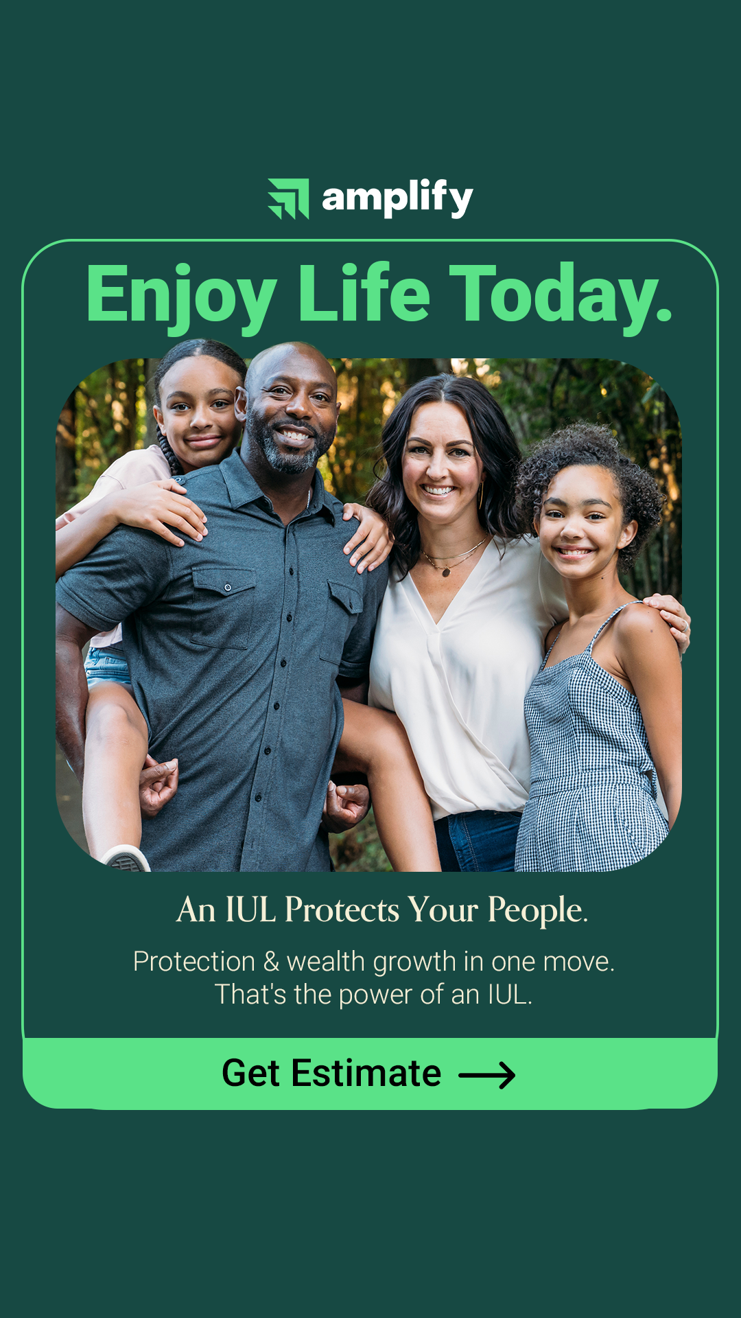 Amplify Life Insurance Facebook ad