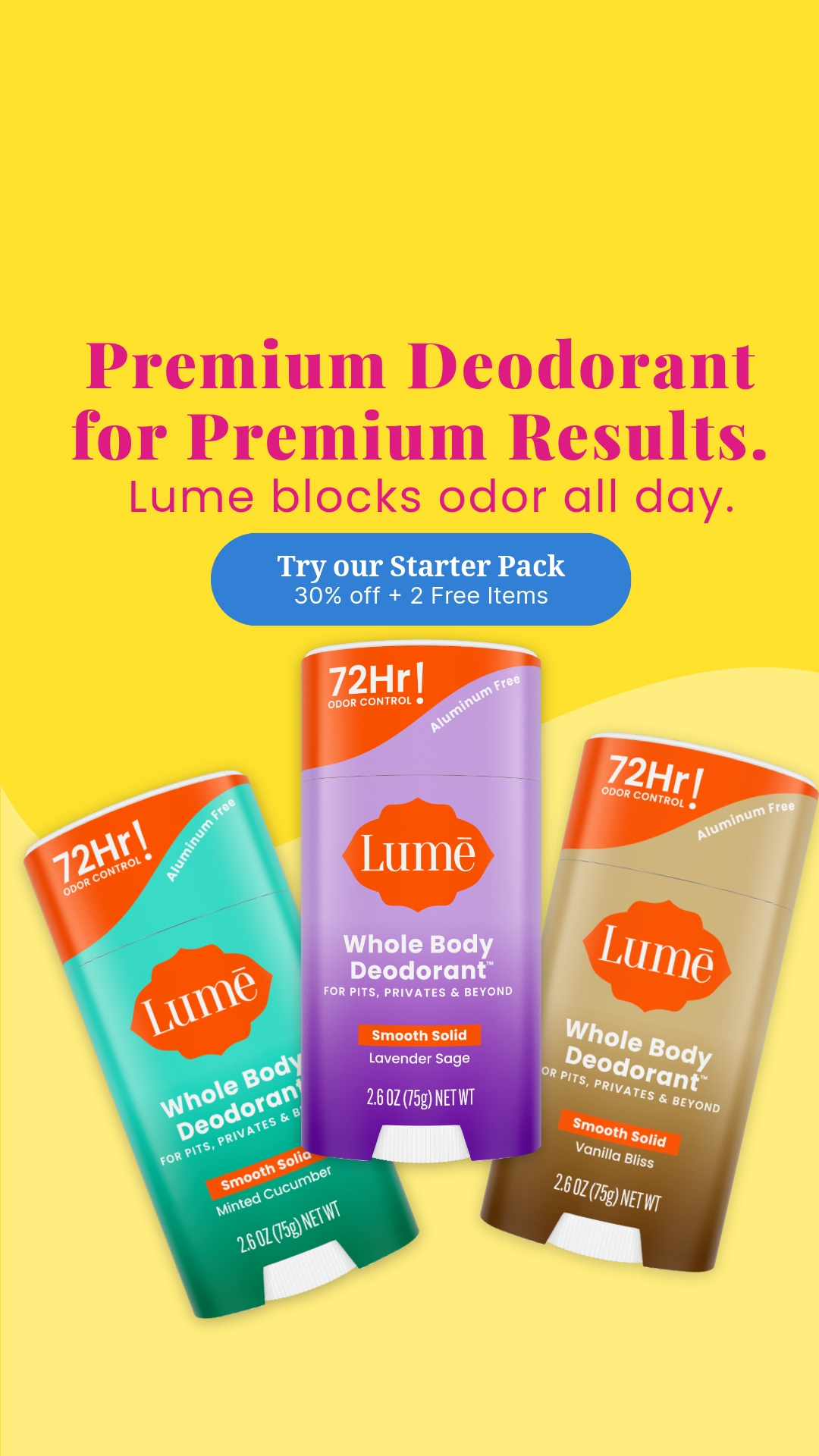 Lume Deodorant Facebook ad