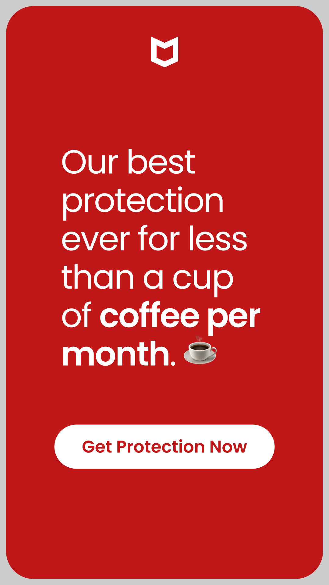 McAfee Facebook ad