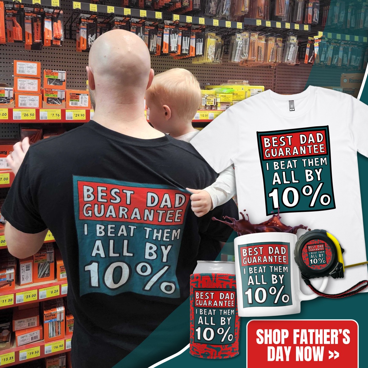 Spicy Baboon Facebook ad: Australia's Most Unique Funny Dad Gifts!