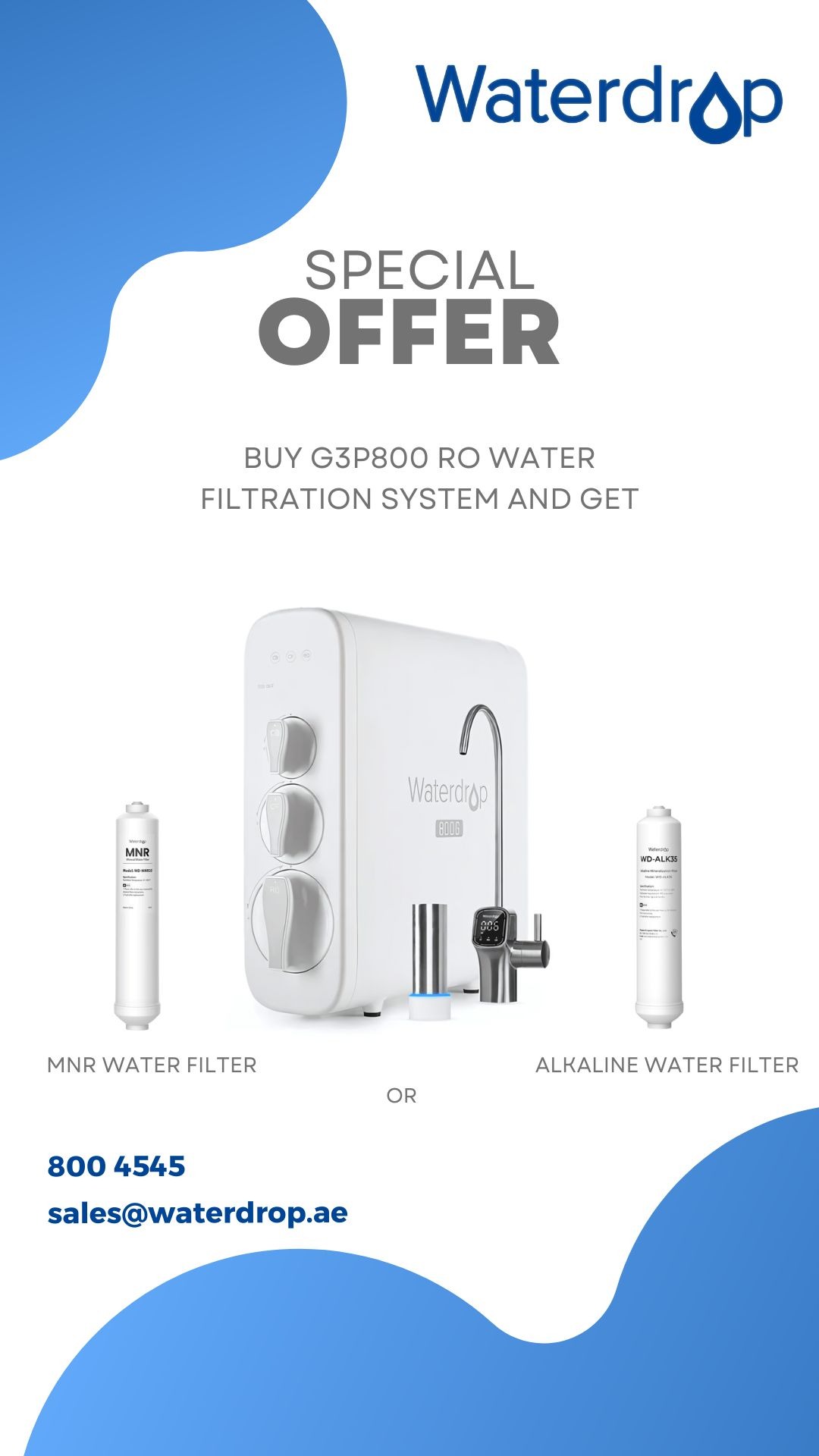 Waterdrop UAE Facebook ad from Sep 16, 2024