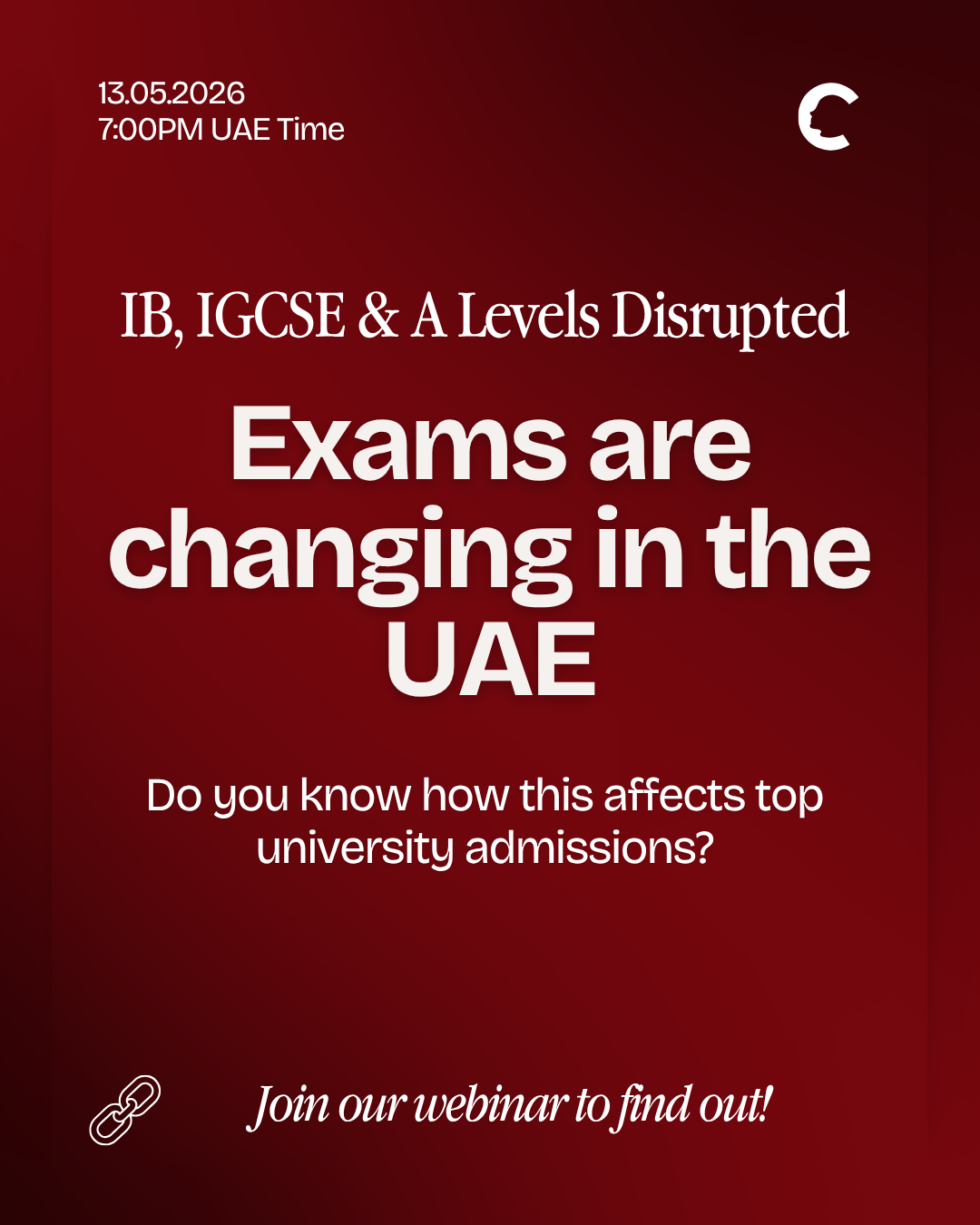 Crimson Education Facebook ad