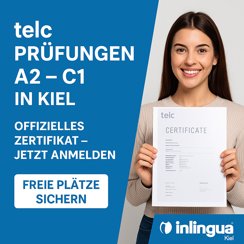 inlingua Sprachcenter Kiel Facebook ad from Feb 19, 2026