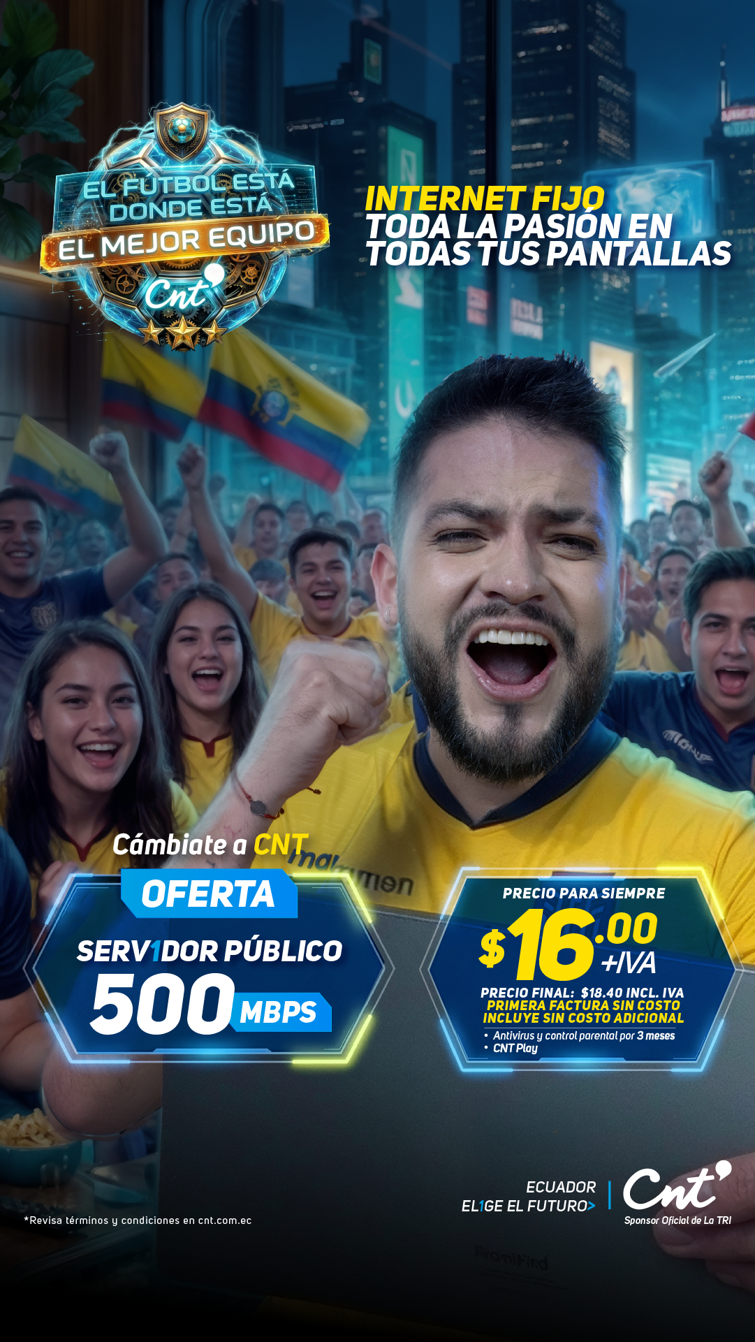 CNT Ecuador Facebook ad