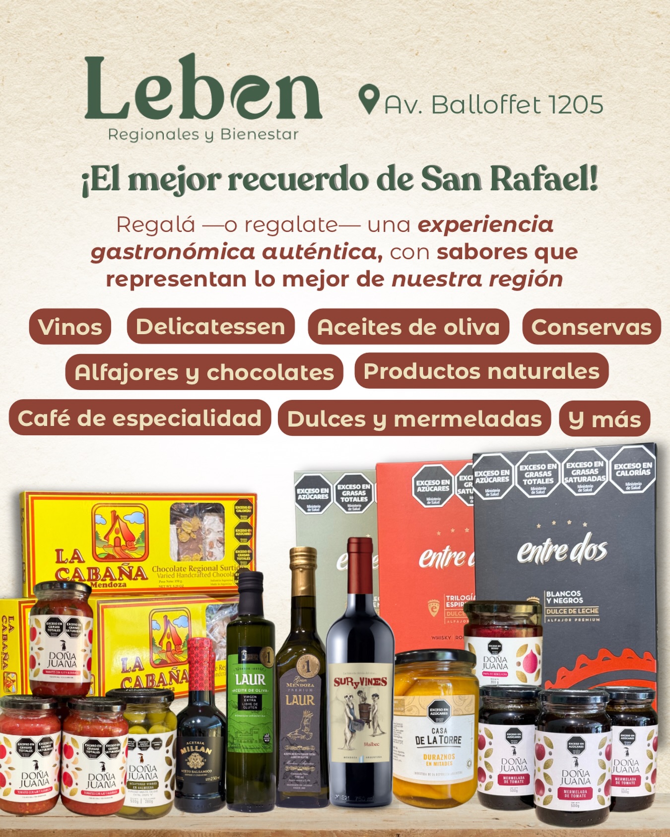Leben Regionales San Rafael y Café de especialidad Facebook ad: El lugar IDEAL para llevarte un pedacito de…