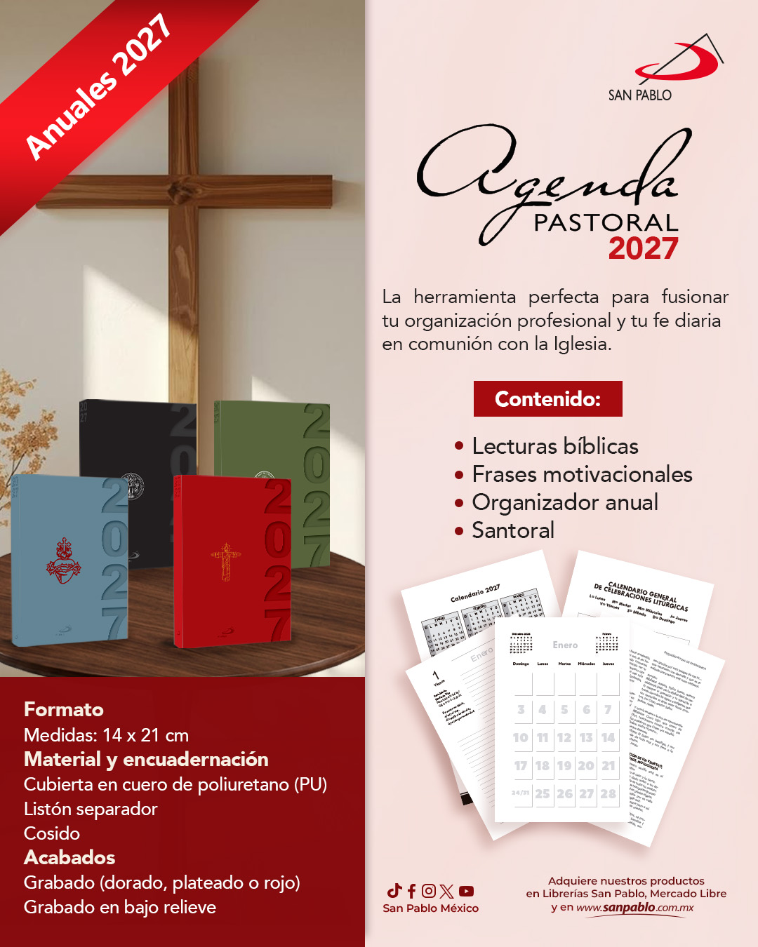 San Pablo México Facebook ad: Organiza tus días sin perder de vista lo…