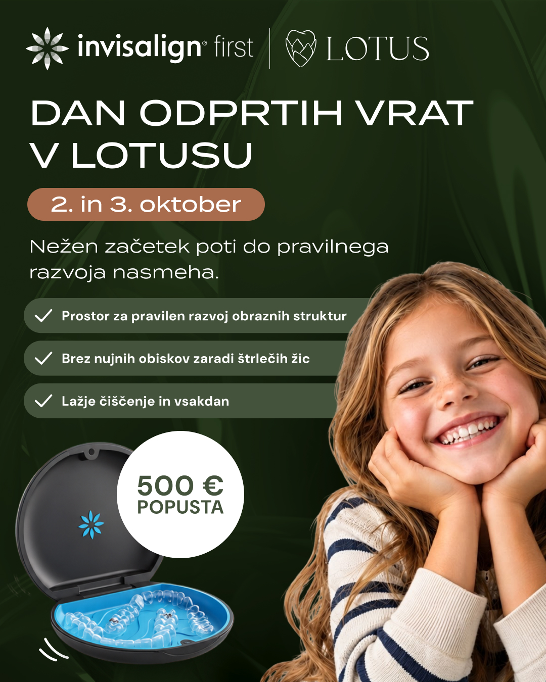 Lotus dentalni center Facebook ad: Vaš otrok že čaka na ortodonta?