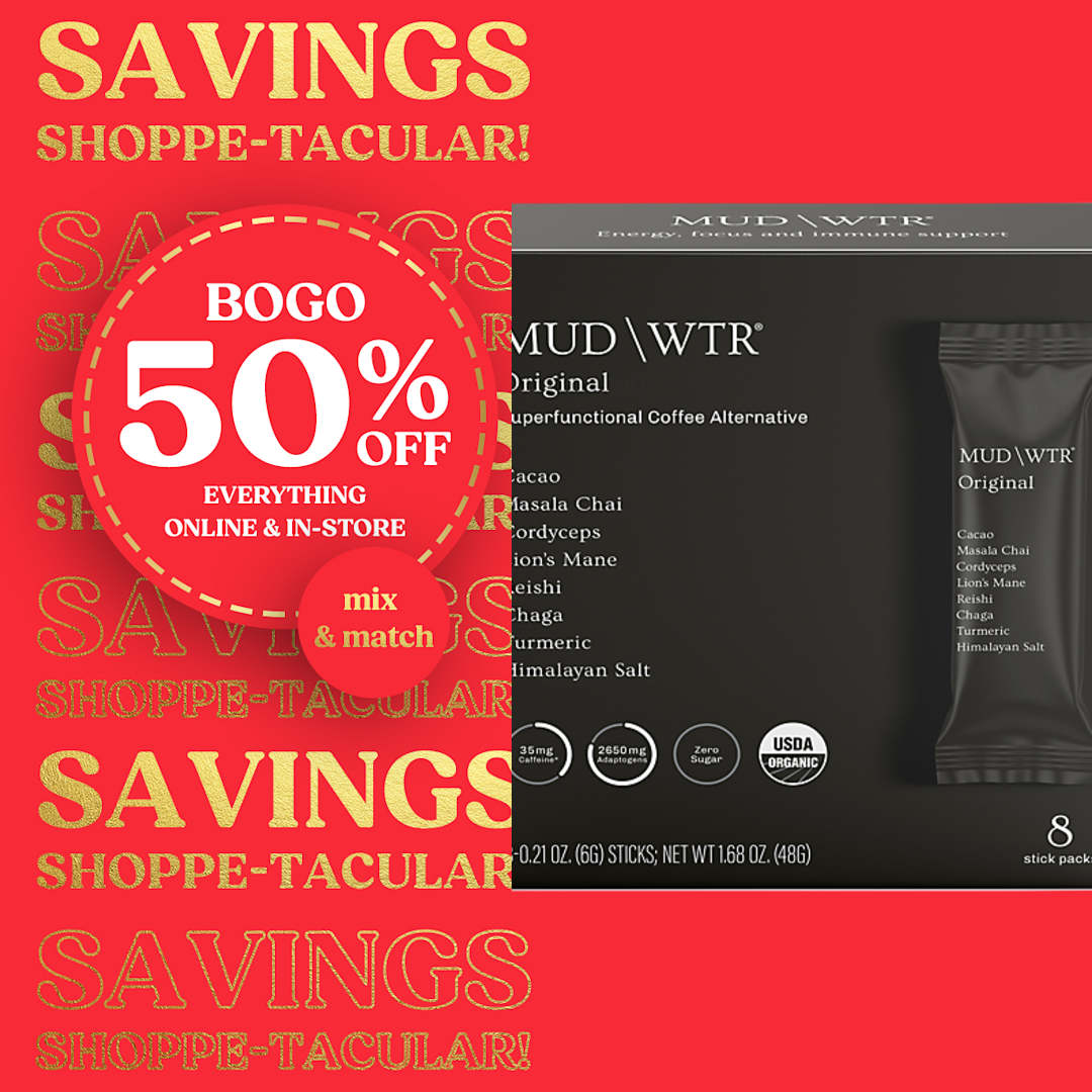 The Vitamin Shoppe Facebook ad: BOGO 50% Off MUD\WTR