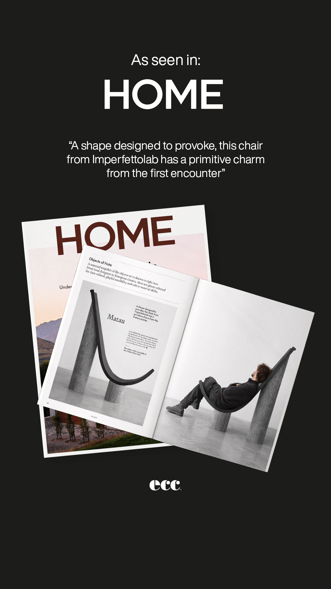 ECC New Zealand Facebook ad: As Seen In: HOME Magazine