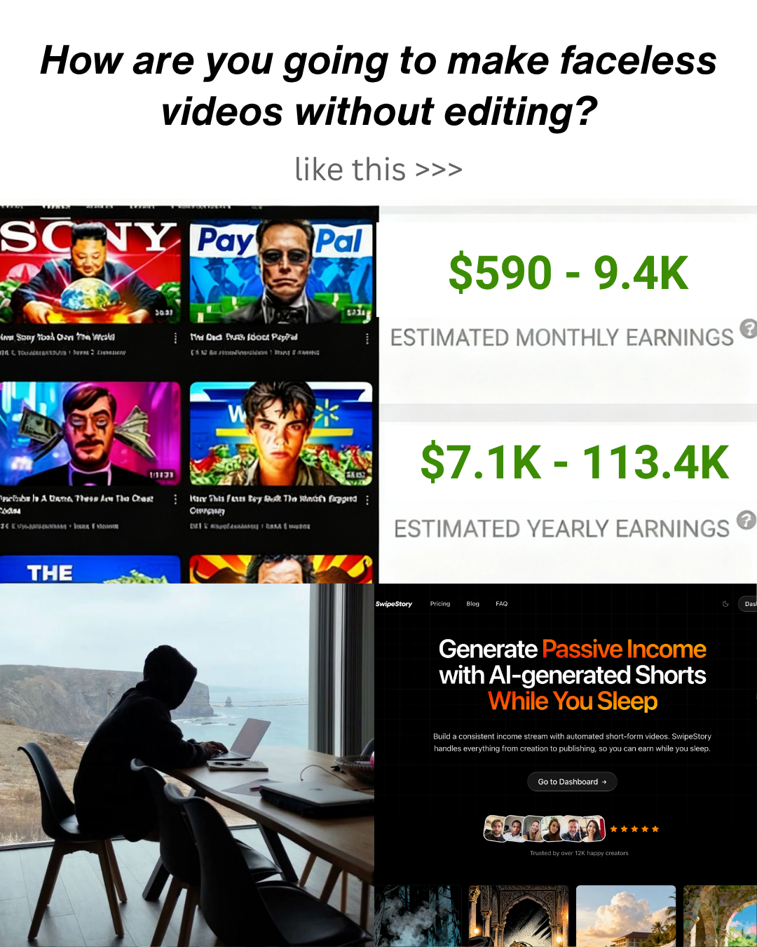 Swipe Story Facebook ad