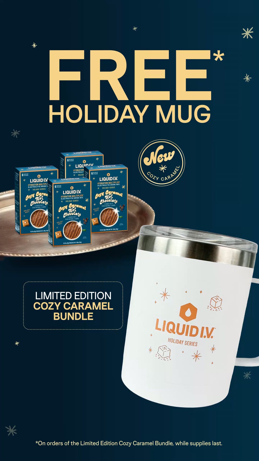 Liquid I.V. Facebook ad: FREE* Limited Edition Mug