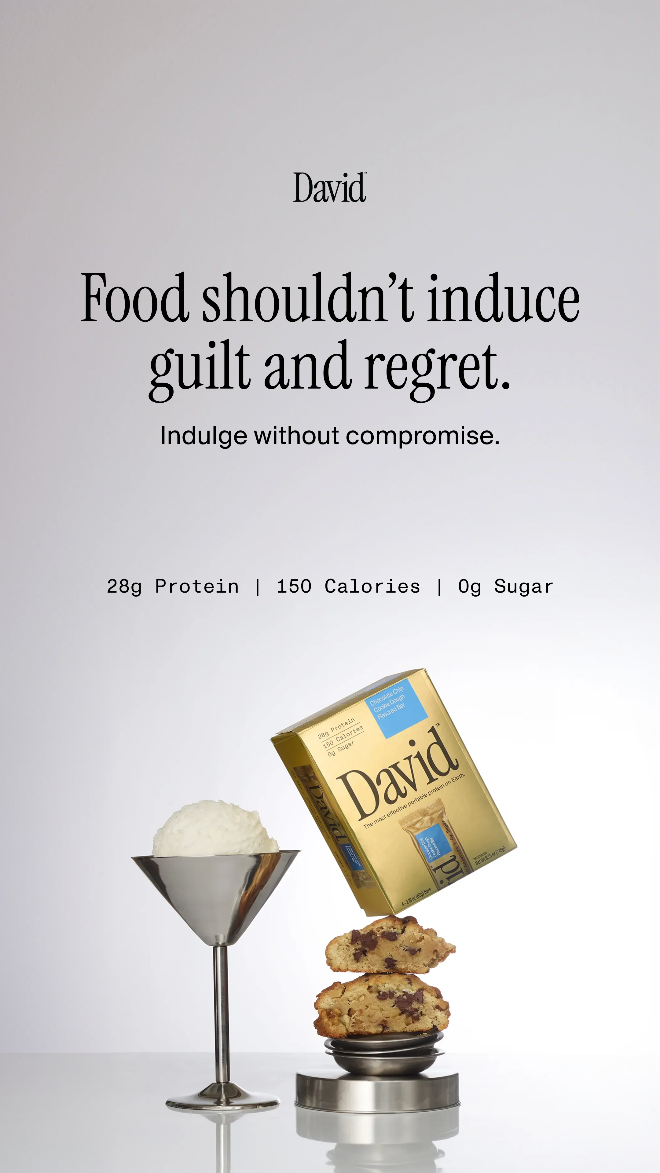 David Protein Facebook ad