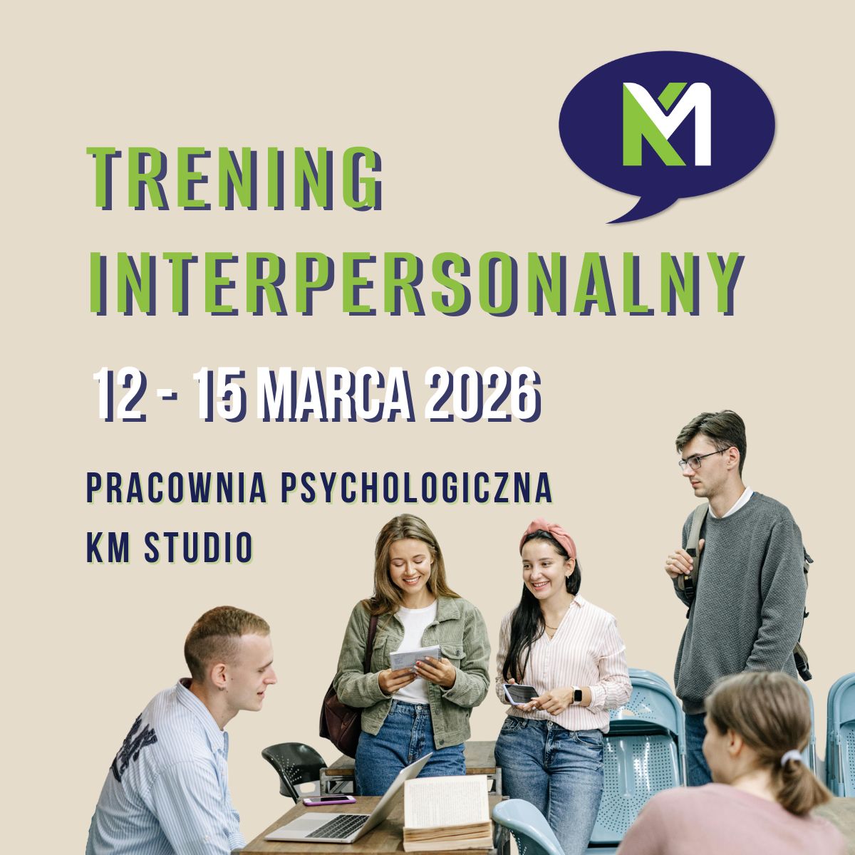 KM Studio - szkolenia, coaching Facebook ad from Jan 16, 2026