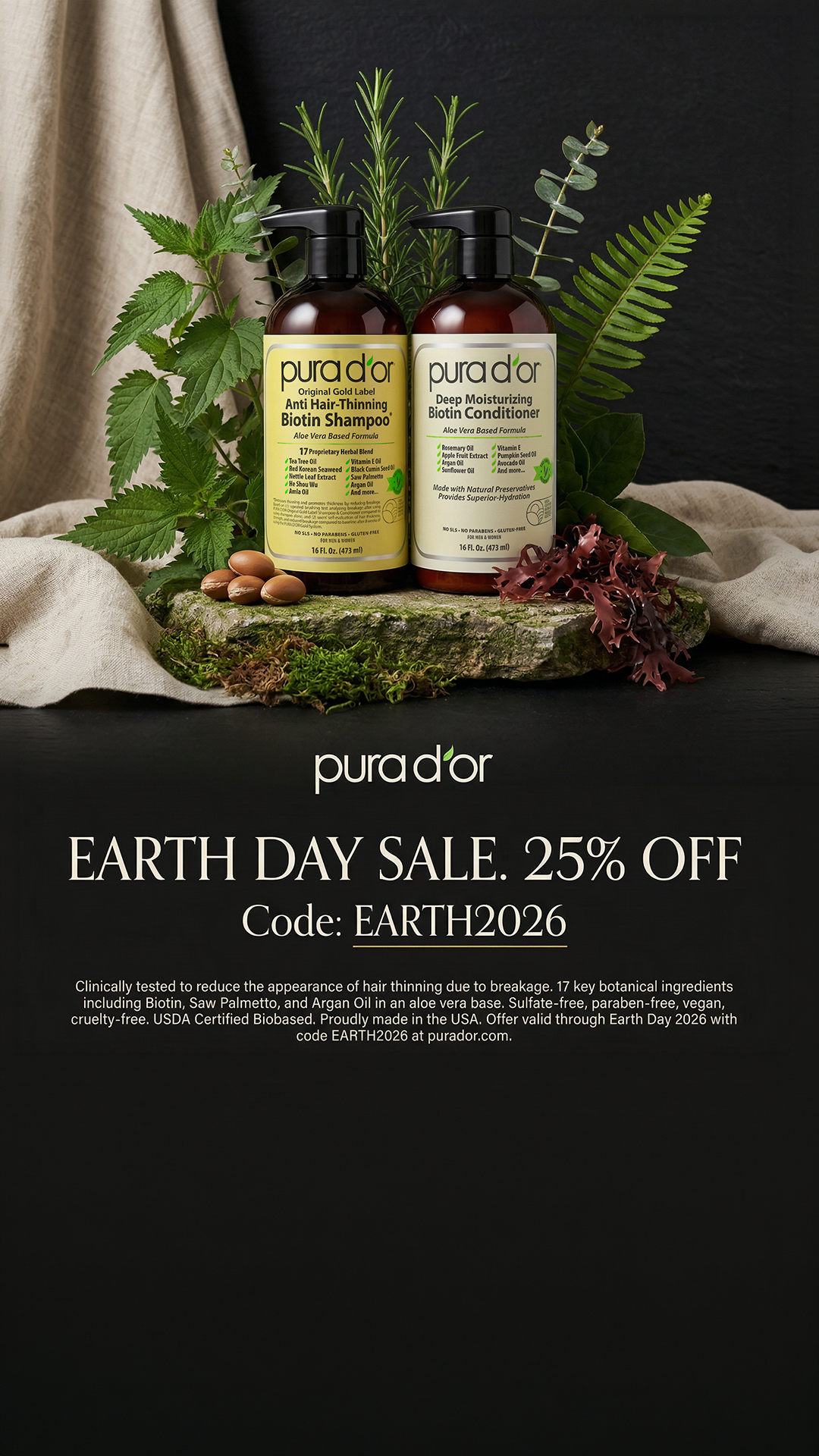 PURA D'OR Facebook ad