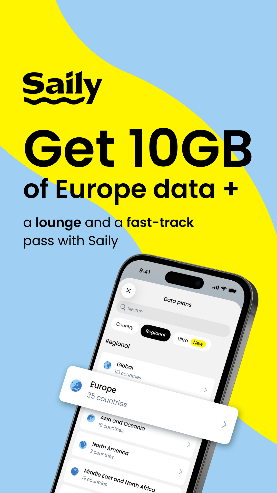 Saily Facebook ad