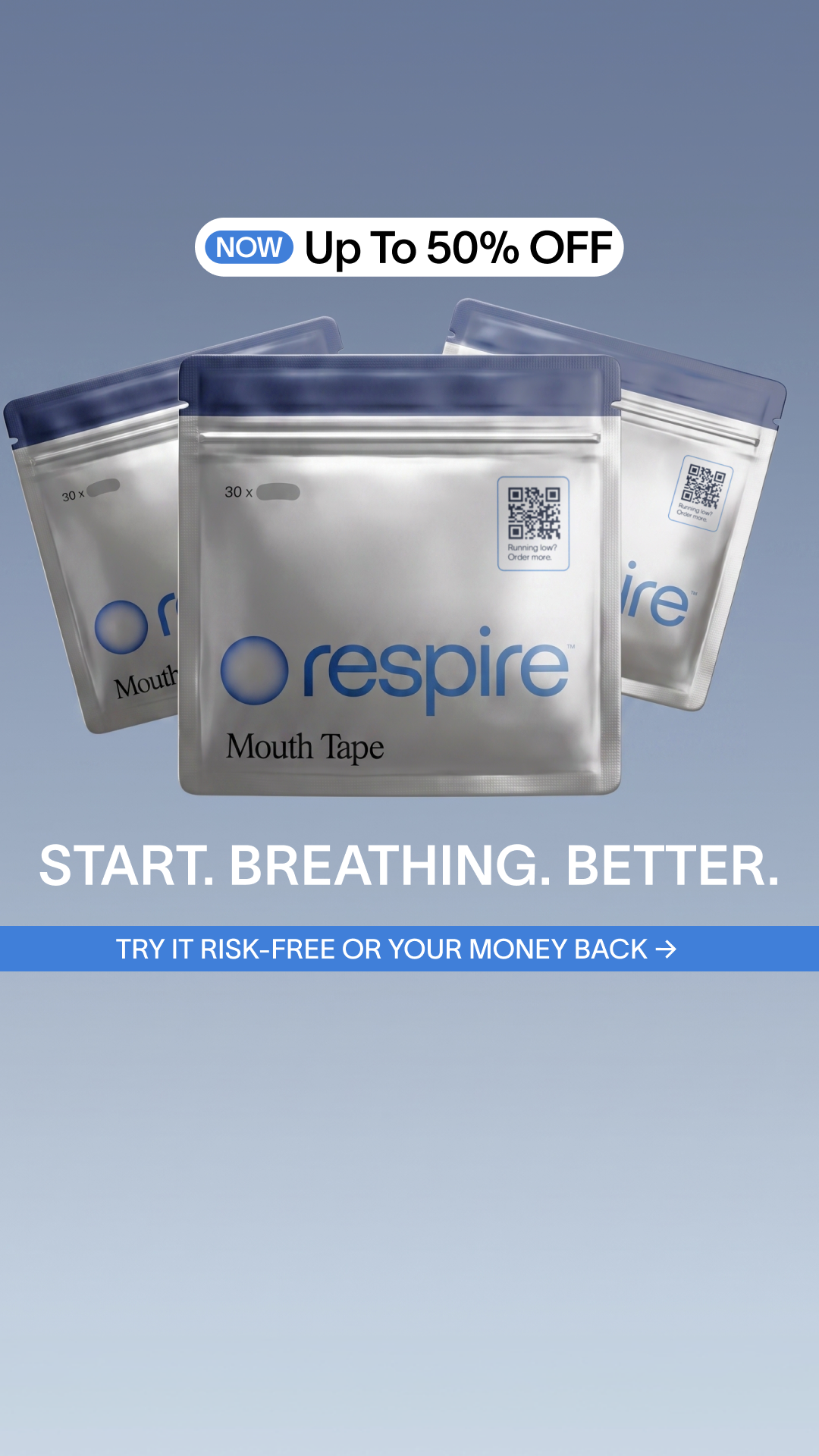 Try Respire Facebook ad