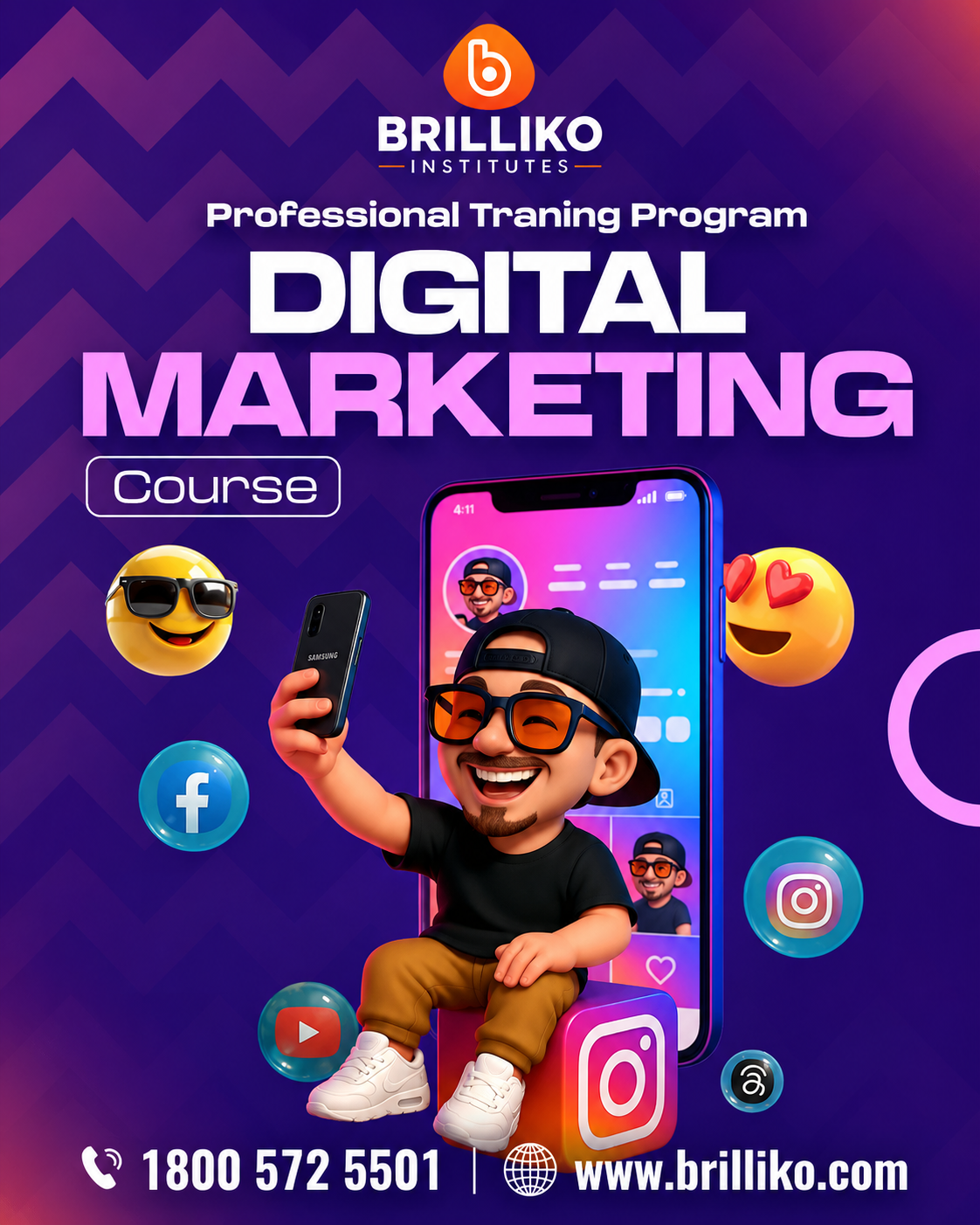 Brilliko Multimedia Institutes Facebook ad: Graphic Design | Video Editing | Animation | VFX | Digital…