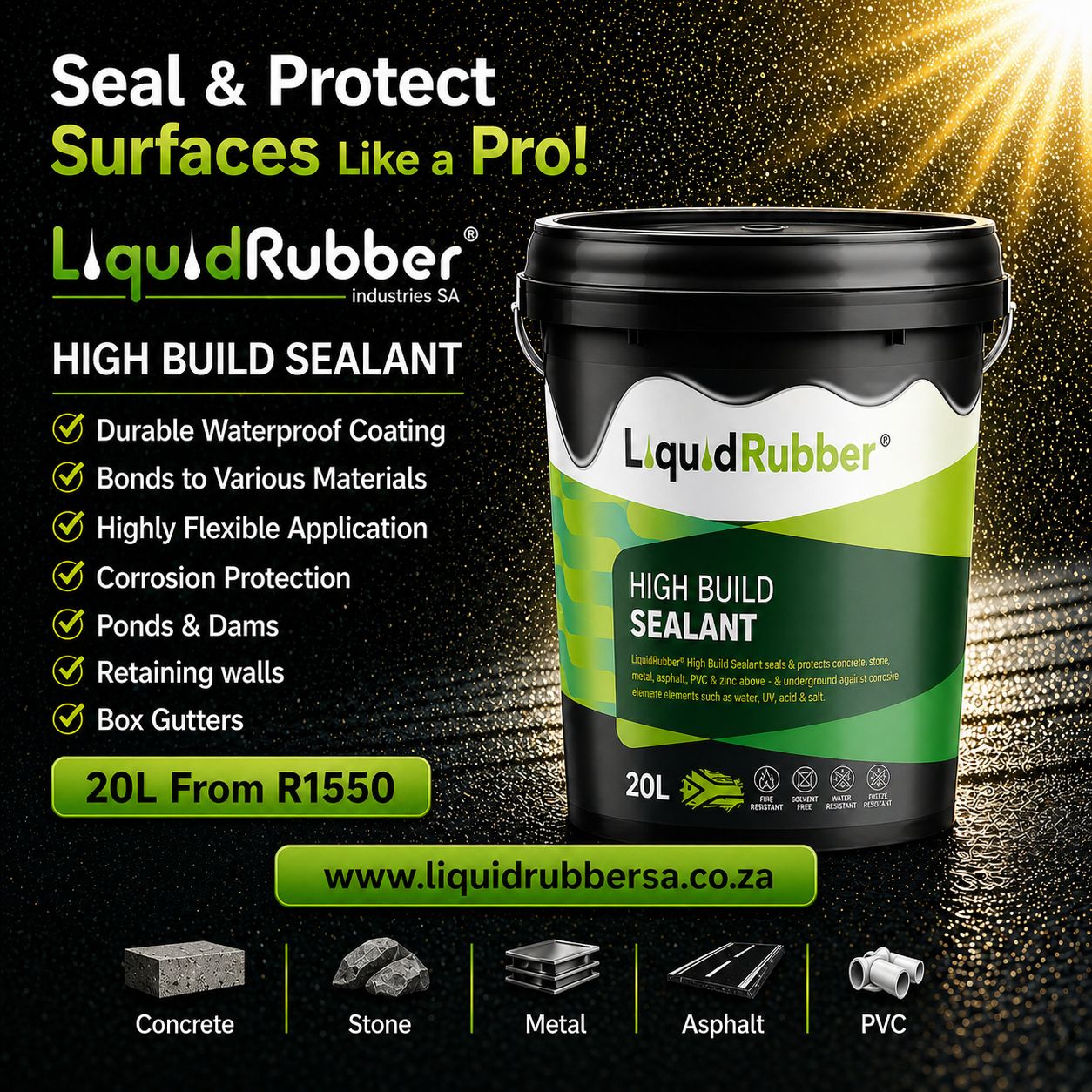 Liquid Rubber Industries SA Facebook ad