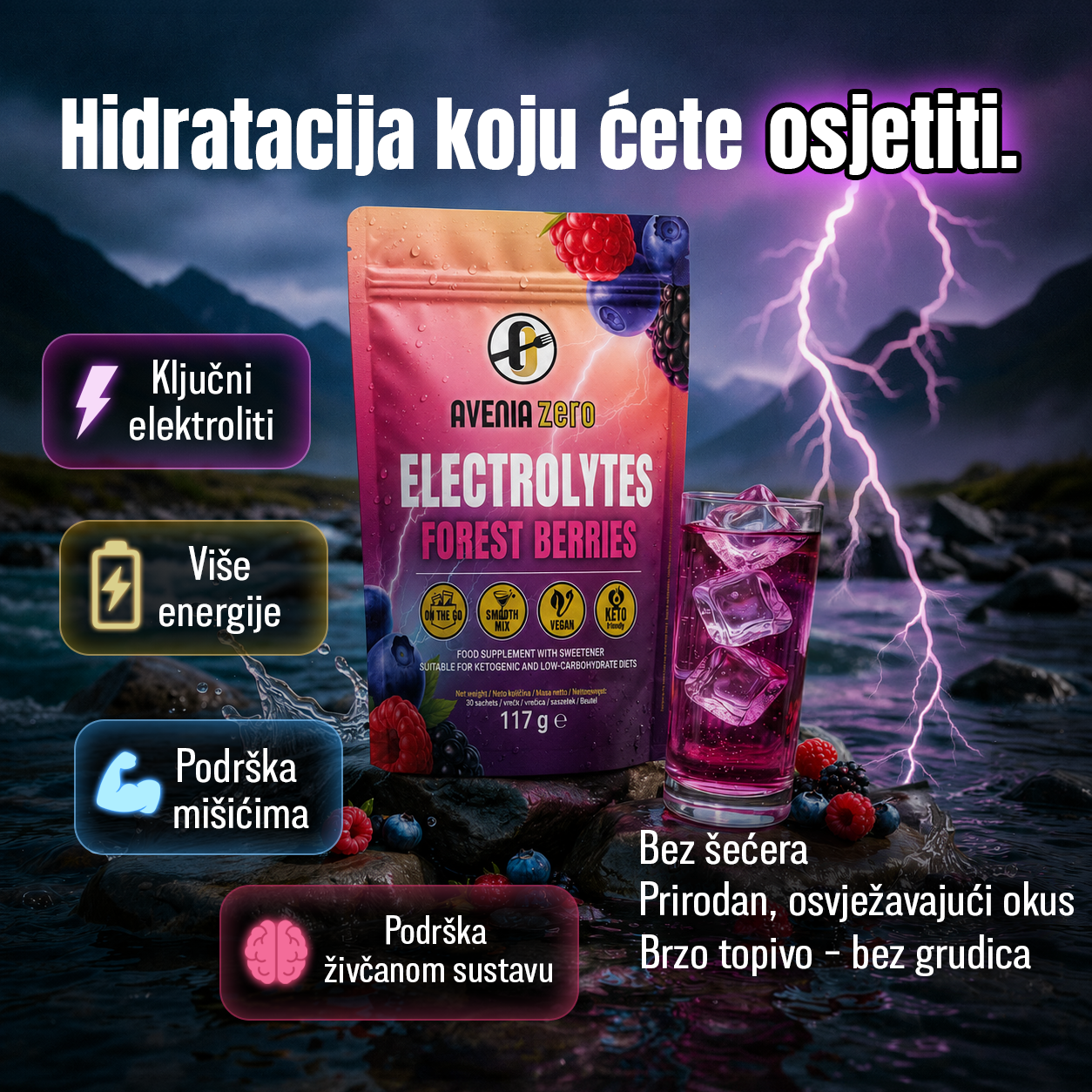 Avenia Zero ex. Avenija Okusa Facebook ad: Hidratacija koju osjetiš