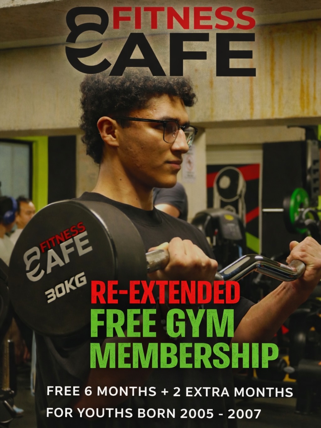 Fitness cafe Facebook ad: 8 months.