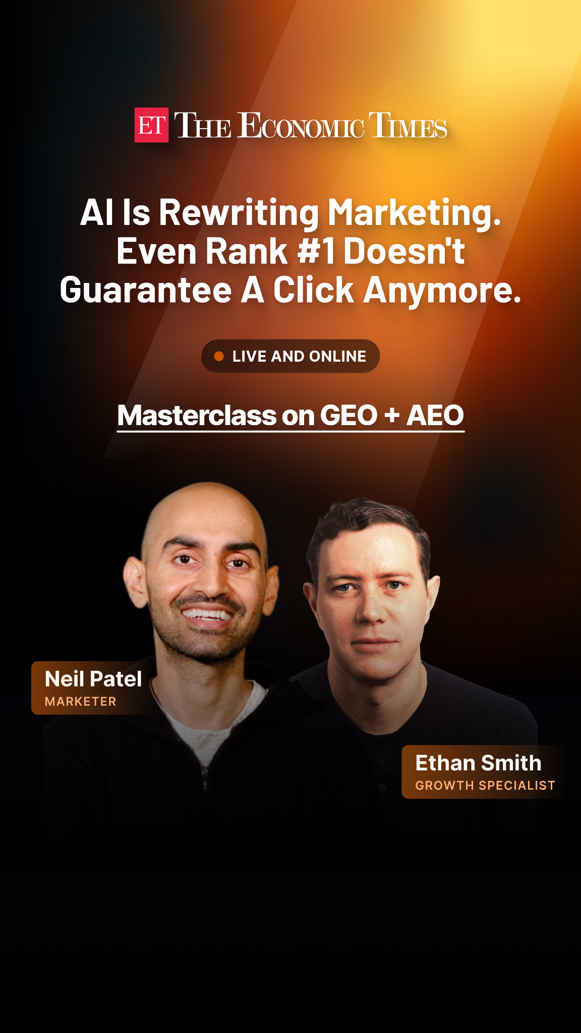 The Economic Times Facebook ad