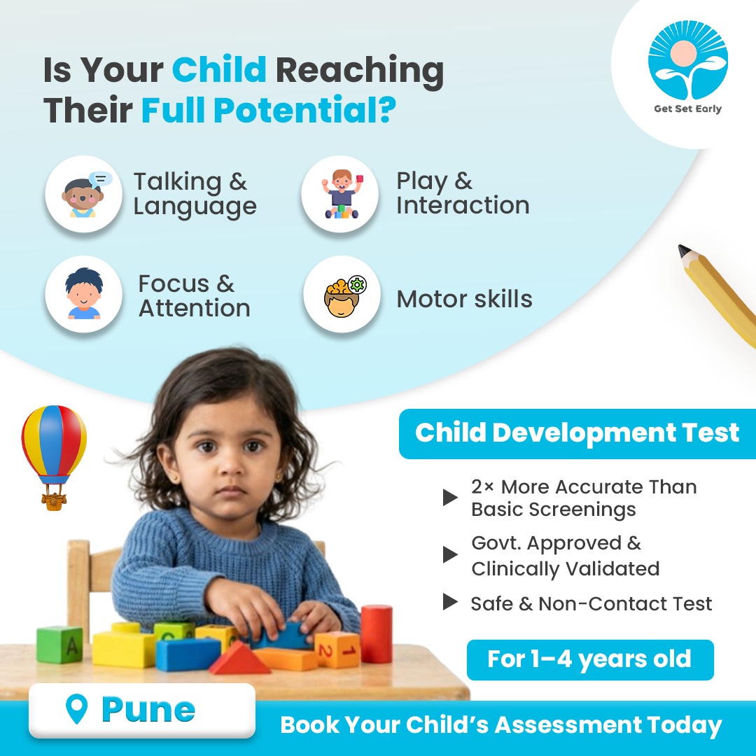 Get SET Early Facebook ad: Child Development Test - Book Now