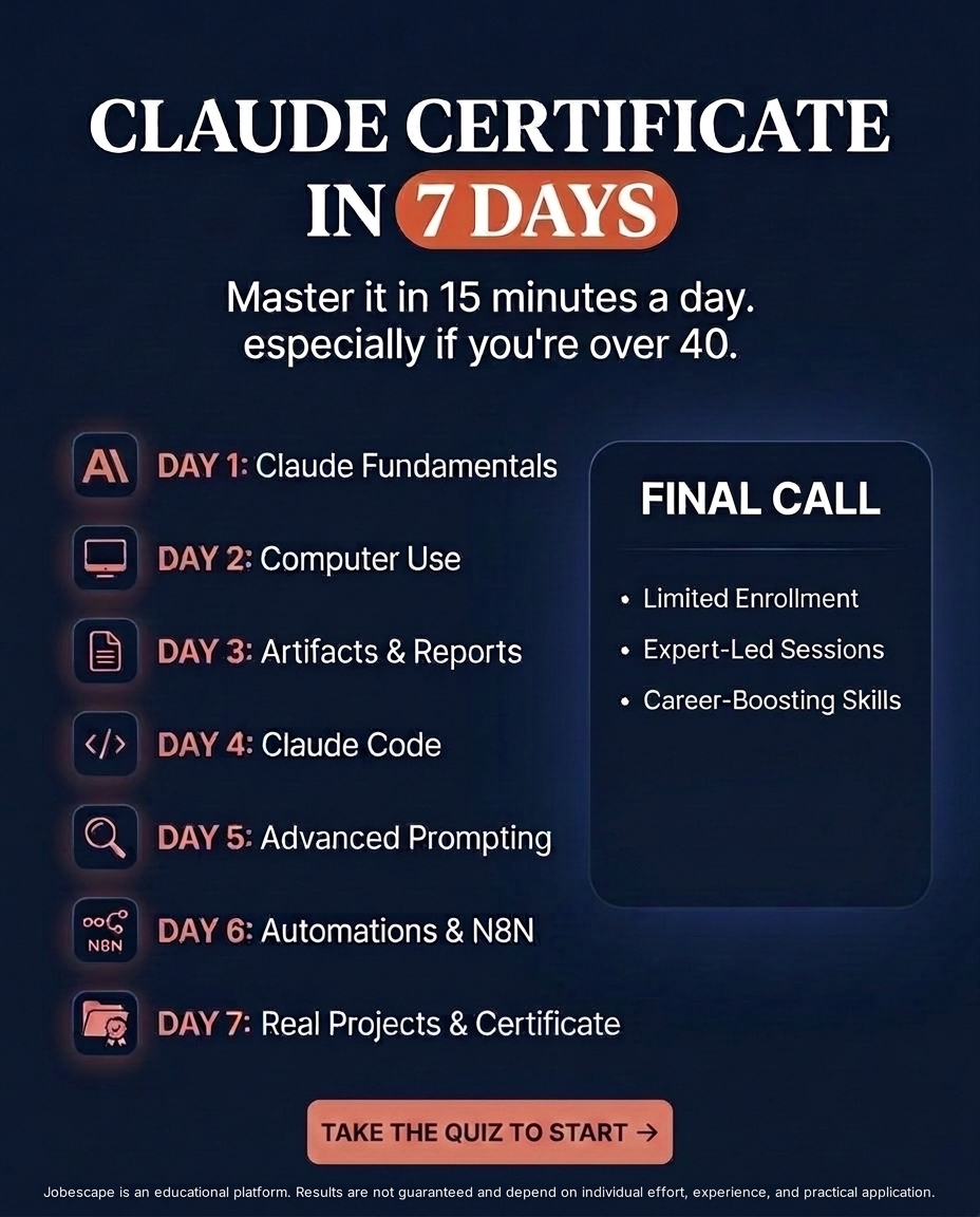 Jobescape AI Facebook ad from Apr 27, 2026