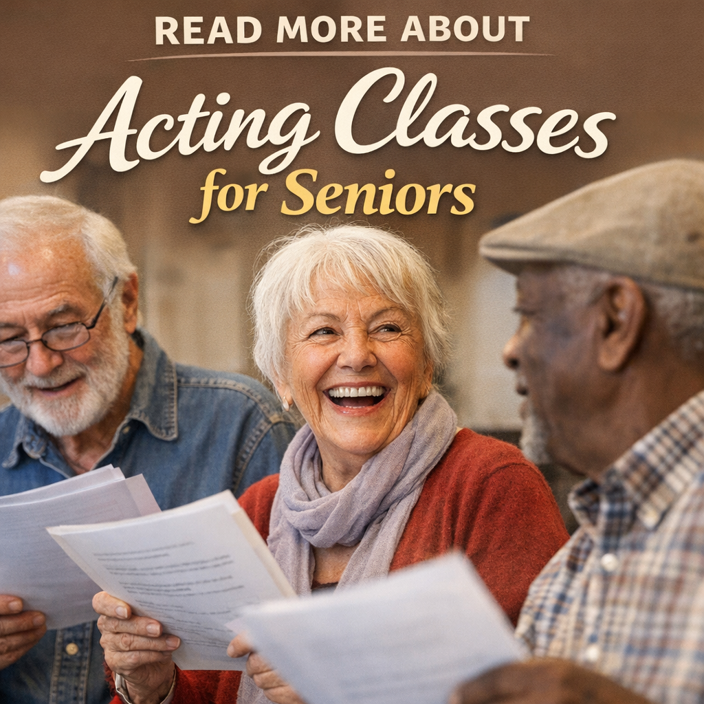 Inspired Living Facebook ad: Understanding Acting Classes for Seniors