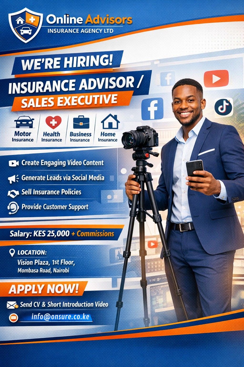 Online Advisors Insurance Agency Facebook ad