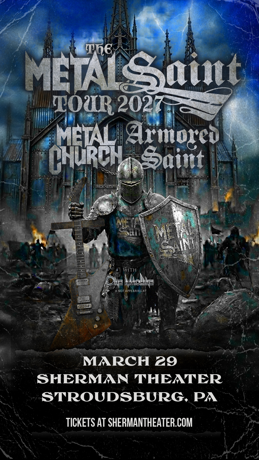 Sherman Theater Facebook ad: Metal Church | March 29 | Sherman Theater