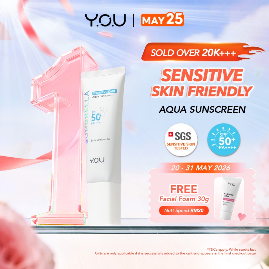 Y.o.u beauty m.y Facebook ad: Protect your skin every single day with Y.O.U…