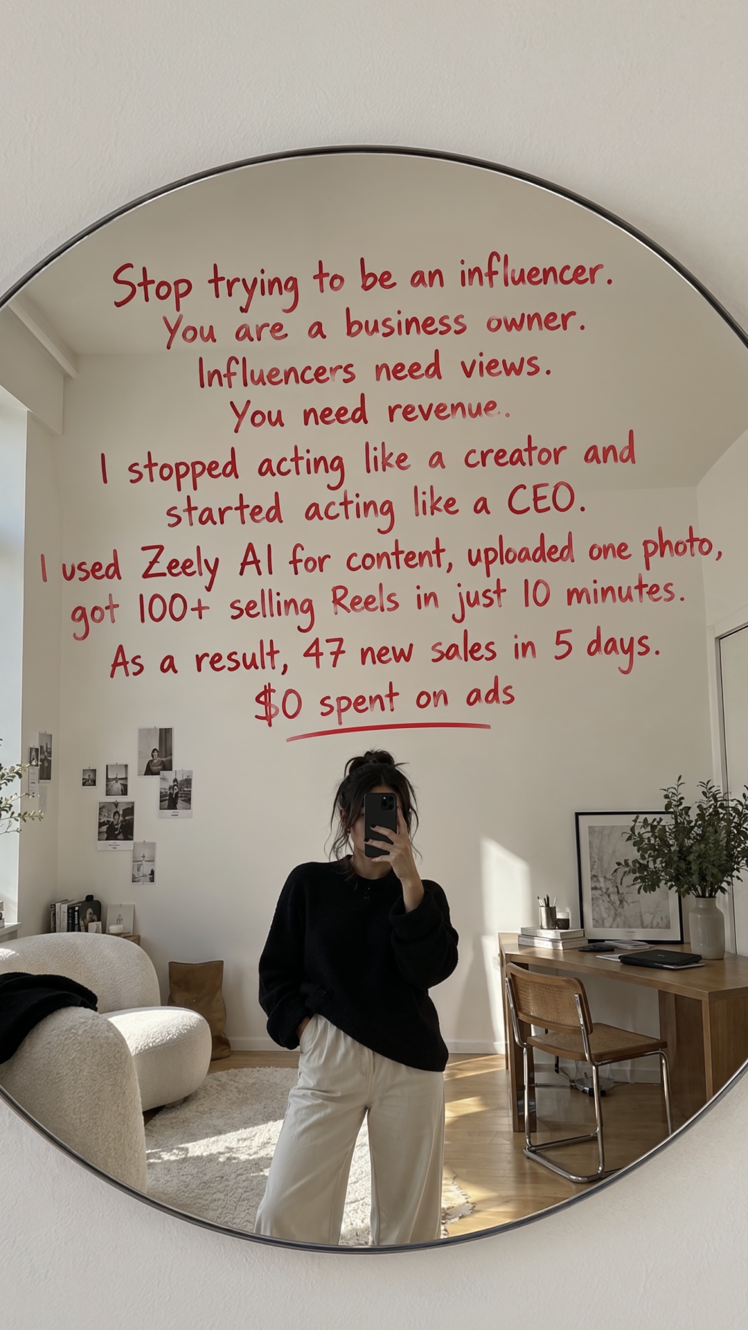 Rachel Hayes Facebook ad: Reach your goal in 3 months with AI!