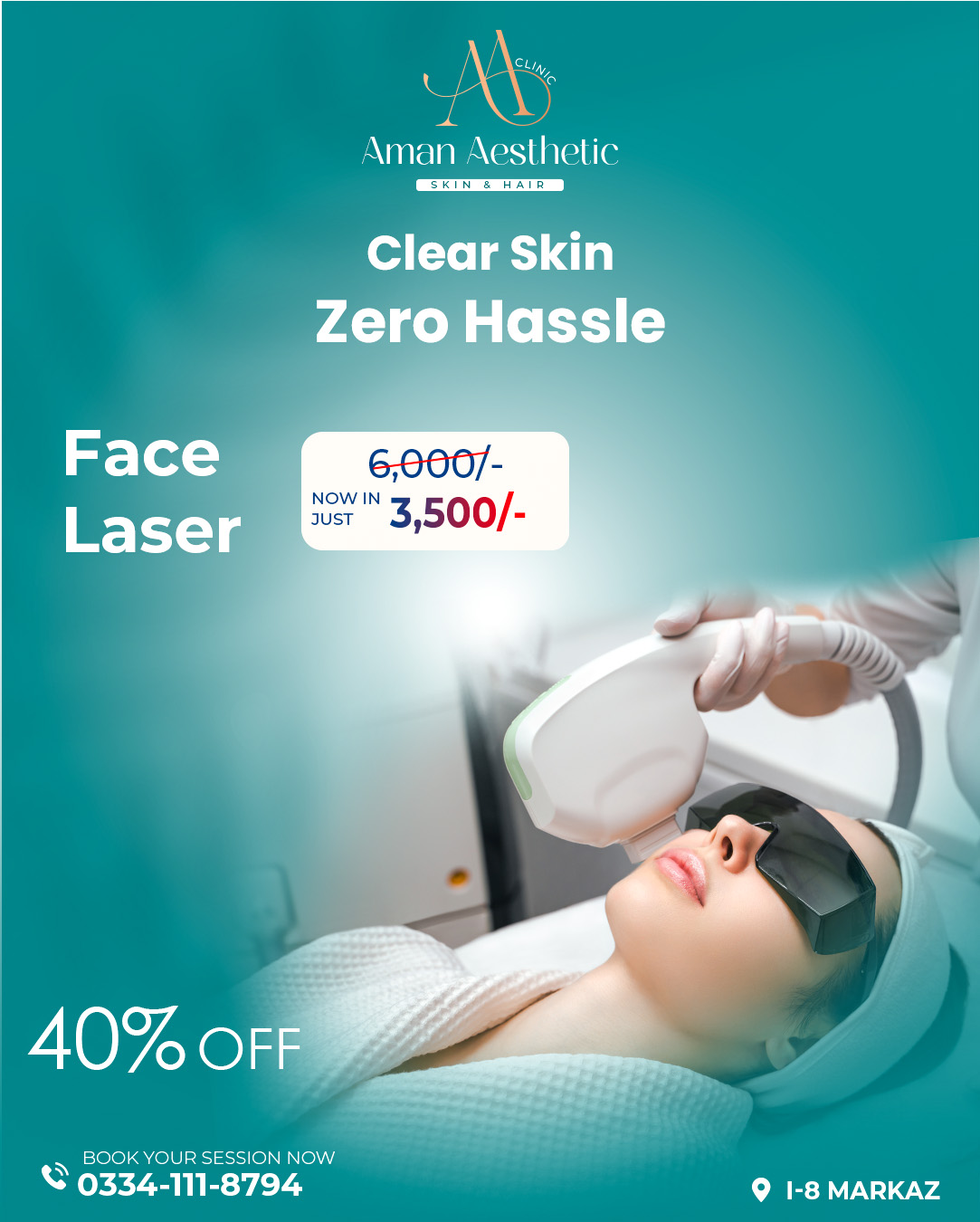 Aman Aesthetic Clinic Facebook ad: Limited Time Offer