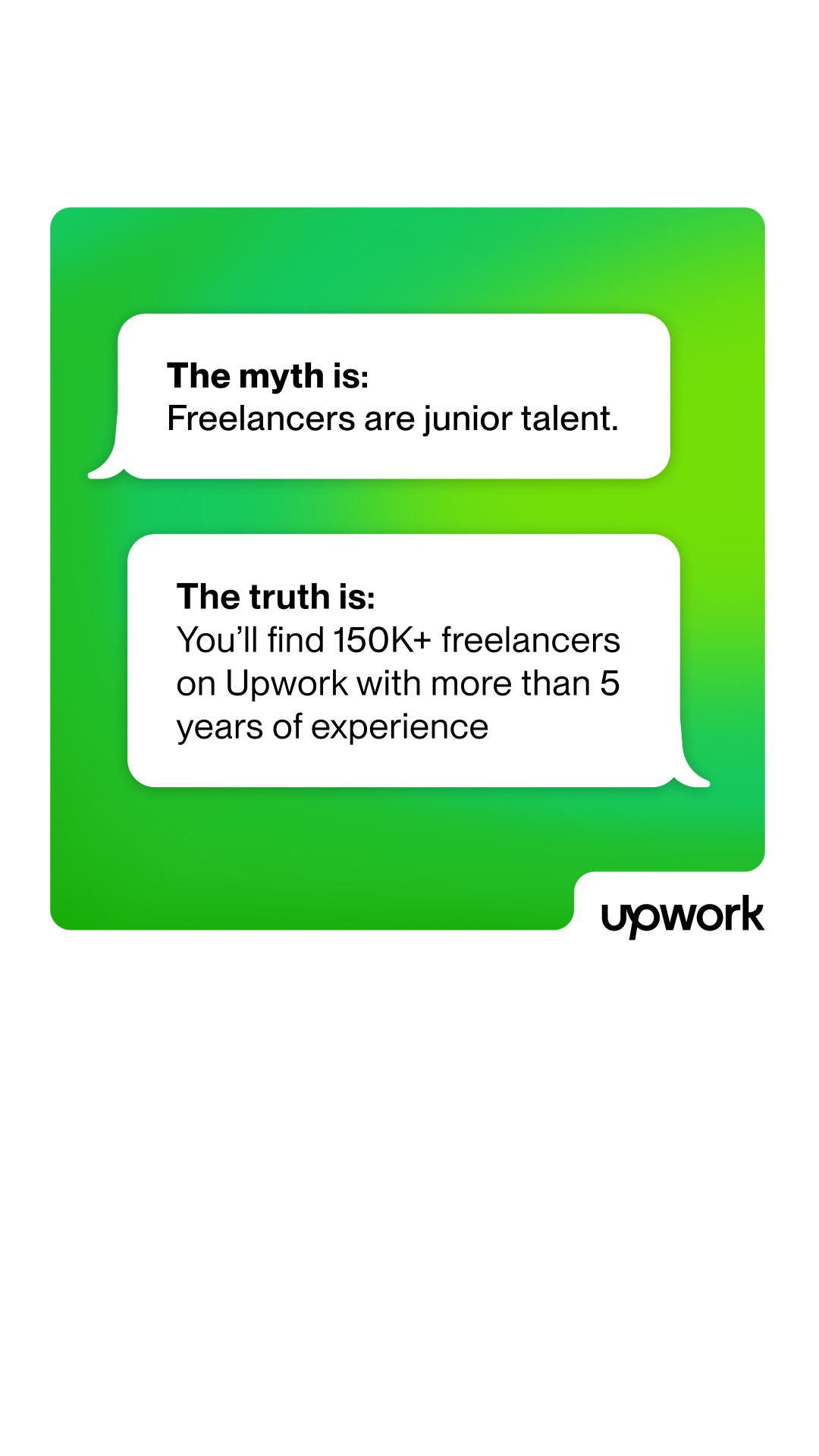 Upwork Facebook ad