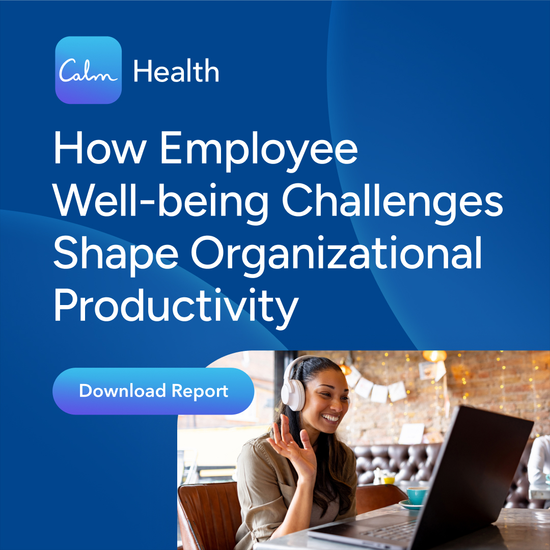 Calm Facebook ad: Download Workforce Stress Report
