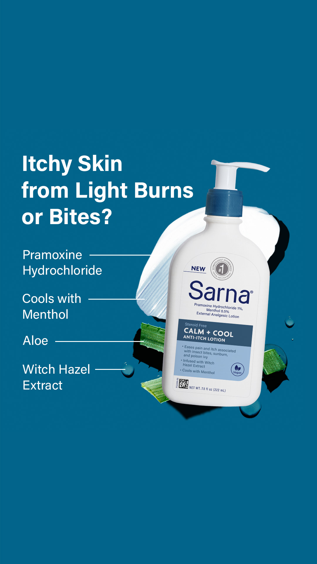 Sarna Lotion Facebook ad from Jan 1, 2026