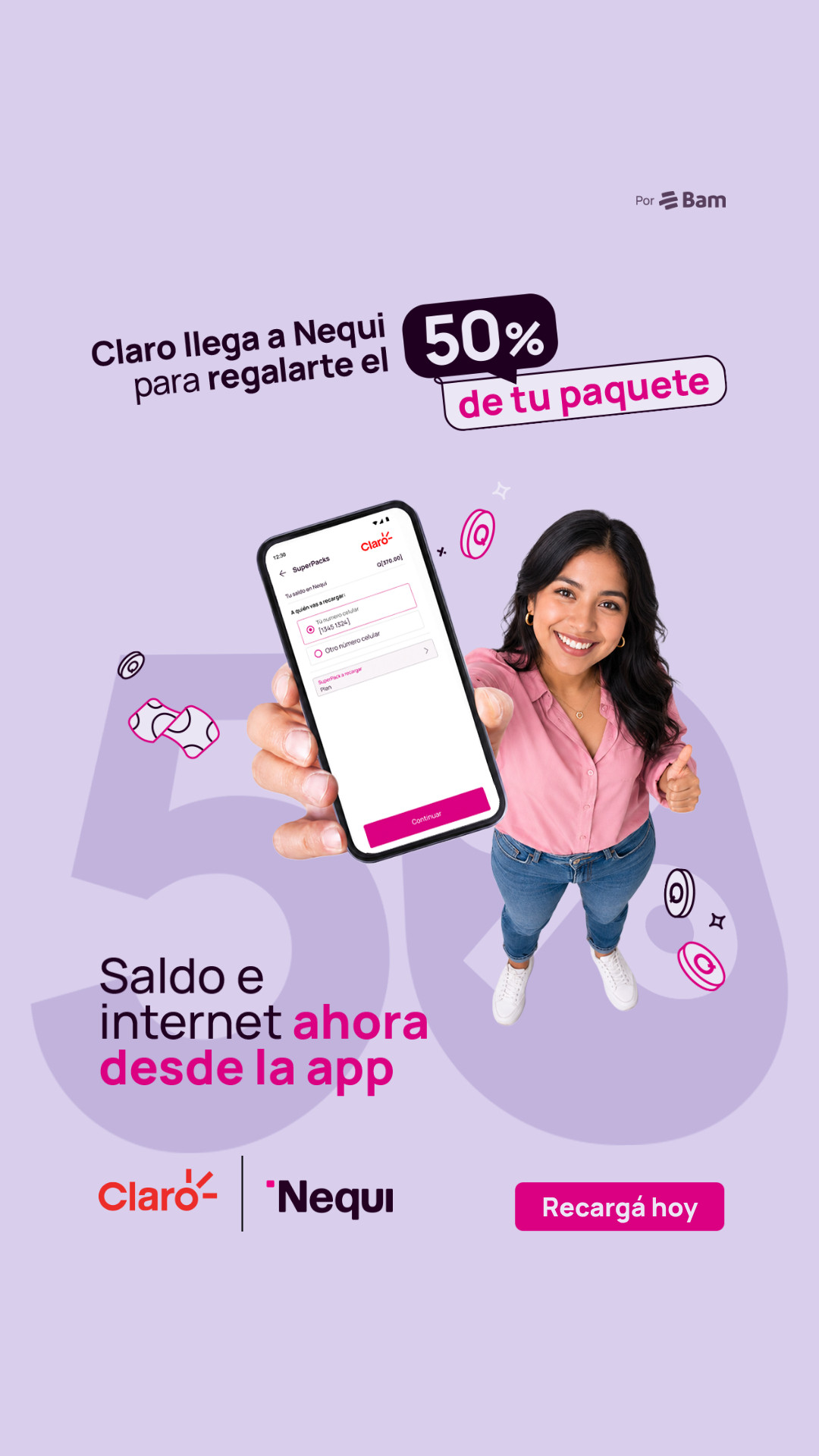 Nequi Guate Facebook ad: Ahora Claro está en Nequi