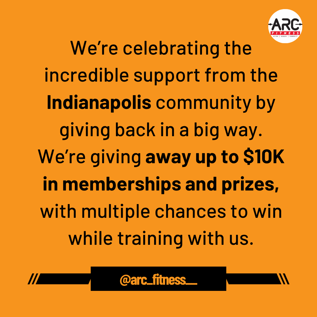 ARC Fitness Facebook ad: Fitness Goals Meet Real Rewards